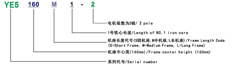 YE5型号说明 YE5型号说明